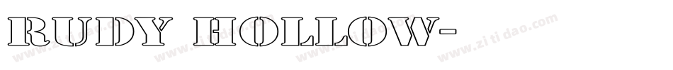 Rudy Hollow字体转换